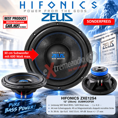 Hifonics zxe12s4 subwoofer - hifonics, 30